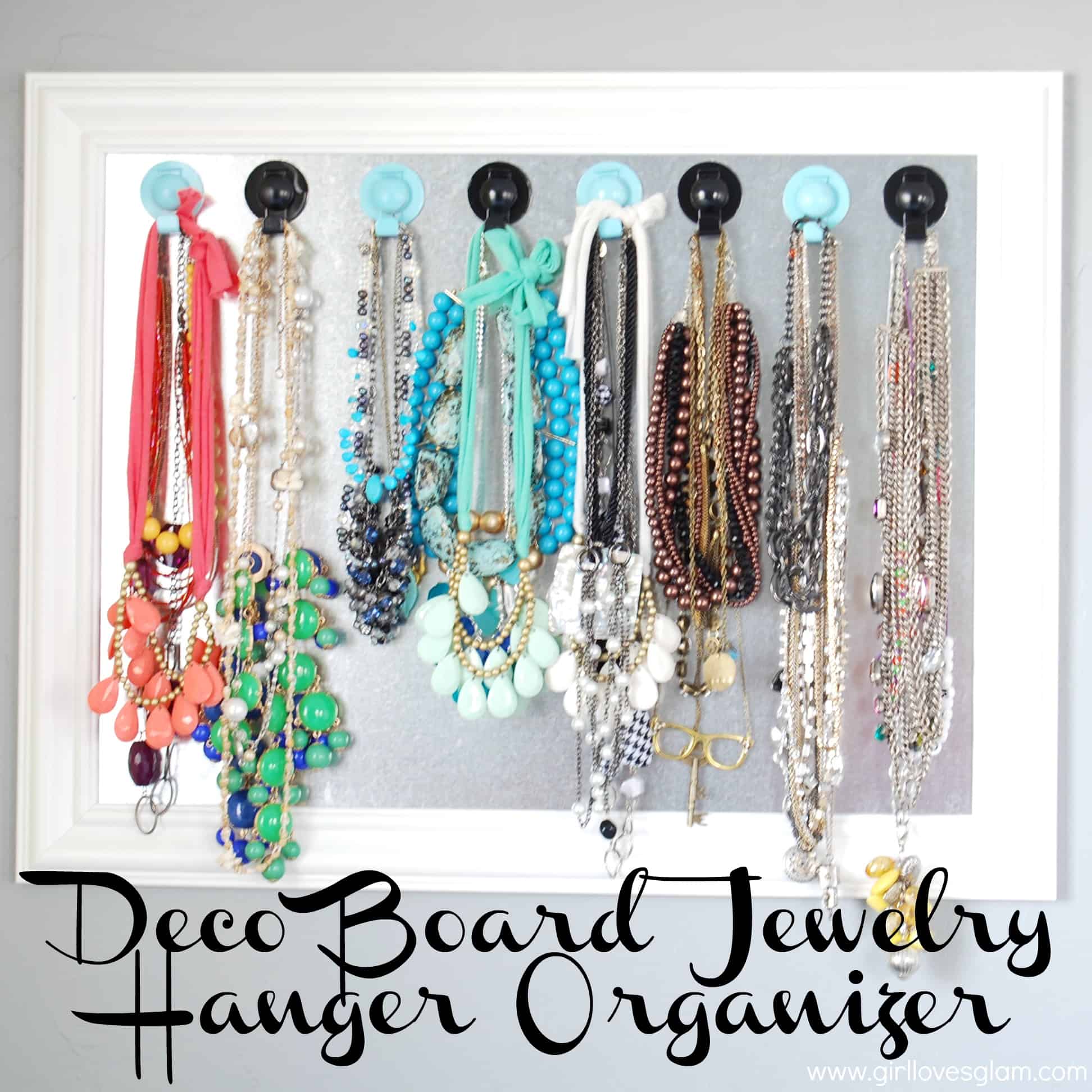 Deco Board Jewelry Hanger Organizer - Girl Loves Glam